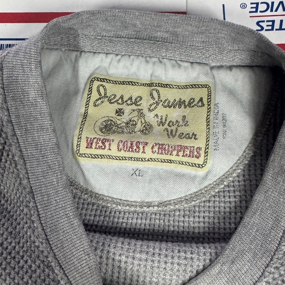 Grey West Coast Choppers Thermal Vintage Size XL - Picture 3 of 3